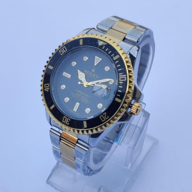 Men’s Round Quartz Stainless Steel Watch – 1 Piece