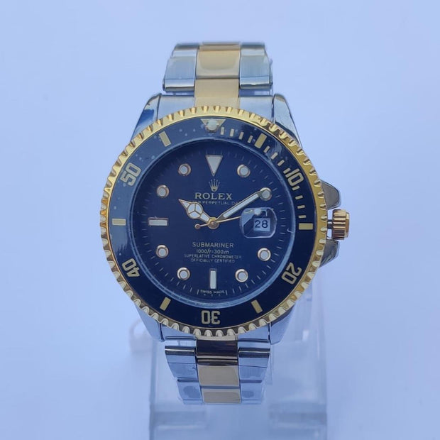 Men’s Round Quartz Stainless Steel Watch – 1 Piece