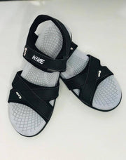 Men's Elastic Fibre Casual Sandals, Black Kitto