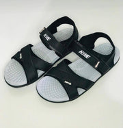 Men's Elastic Fibre Casual Sandals, Black Kitto