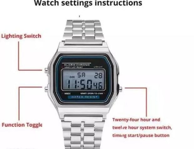Men’s Digital Display Wrist Watch