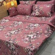 7 Pcs Cotton Salonica Printed Comforter Set