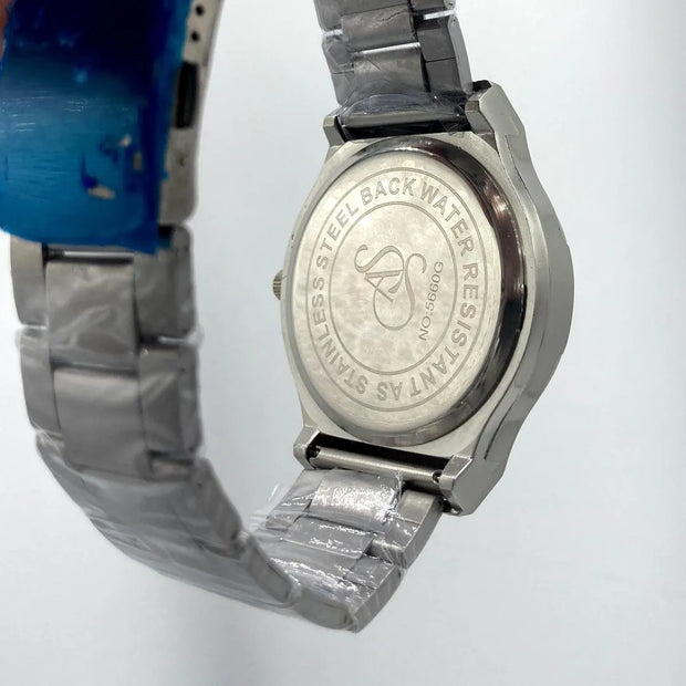 SMART TIME Men’s Stainless Steel Quartz Watch – Elegant Analog Timepiece