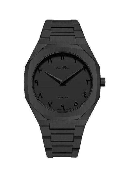 Men’s Black Quartz Analog Watch – 1 Piece