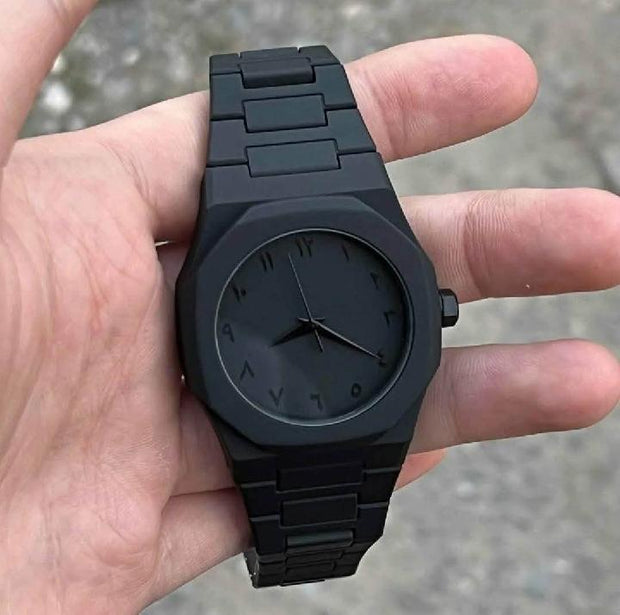 Men’s Black Quartz Analog Watch – 1 Piece