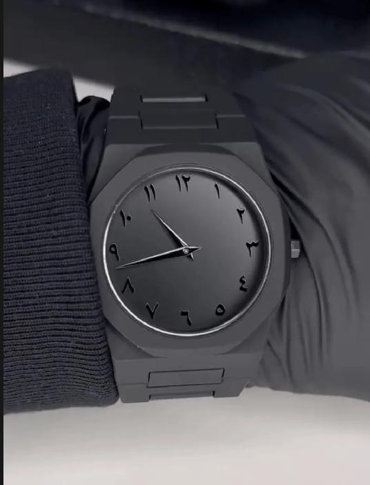 Men’s Black Quartz Analog Watch – 1 Piece
